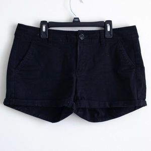 American eagle midi shorts size 8, black